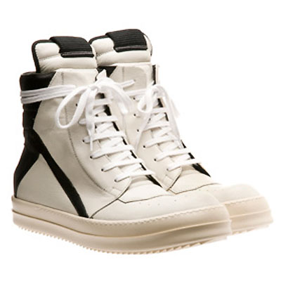 rick owens scarpe bianche