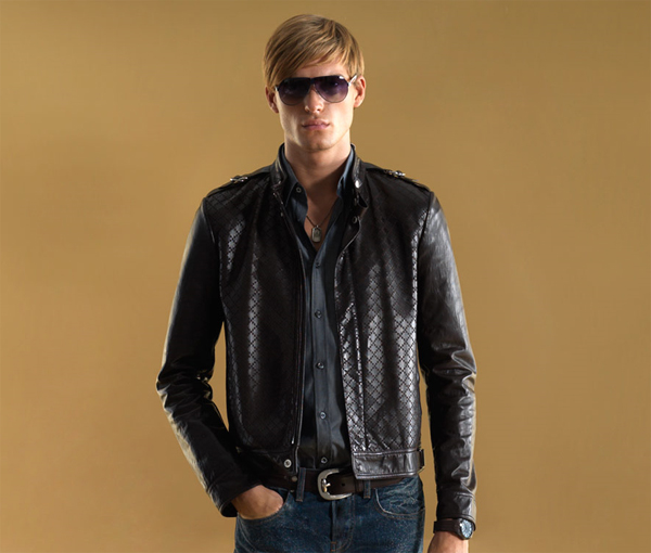 giacca pelle gucci uomo